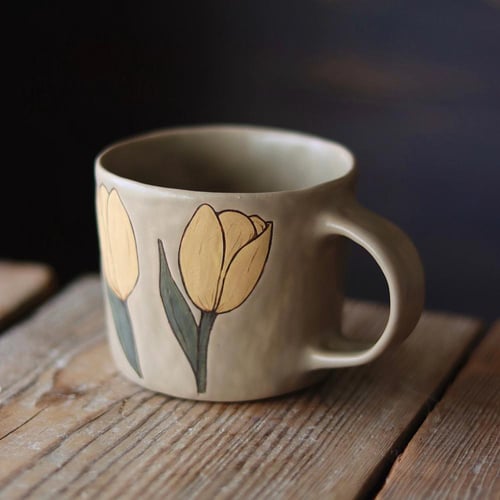 Yellow Tulips Cup