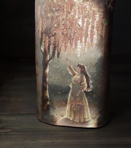 Flowers picking vase