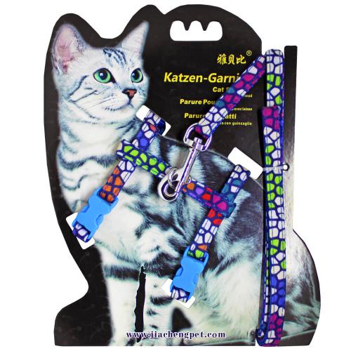 صدرية وليش للقطط مرقط بالأزرق وألوان متنوعة