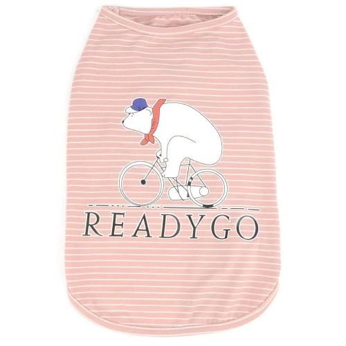 ملابس للقطط والكلاب الصغيرة وردي برسمة دب