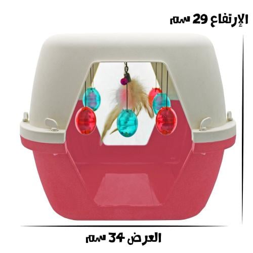 مركز لعب للقطط مع 7 كرات وريشة