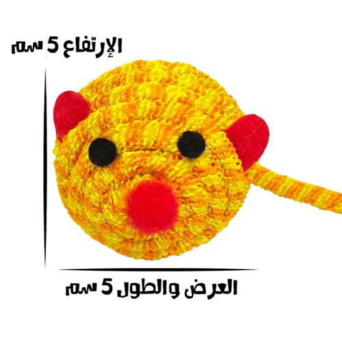 لعبة الفأر الخداشة للقطط مع ذيل برتقالي