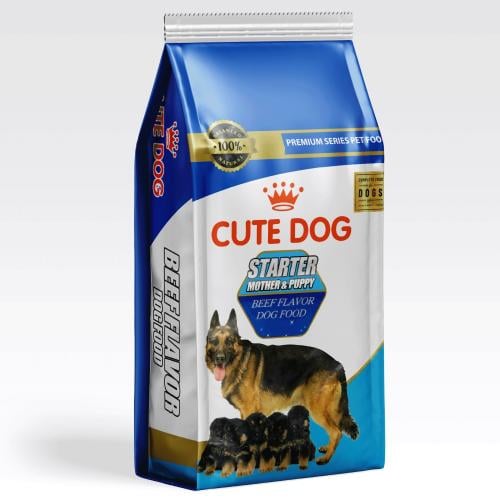 كيوت دوغ طعام جاف بنكهة اللحم لجميع أعمار الكلاب