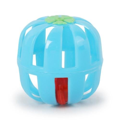 كرة ملونة مع جرس للحيوانات الأليفة