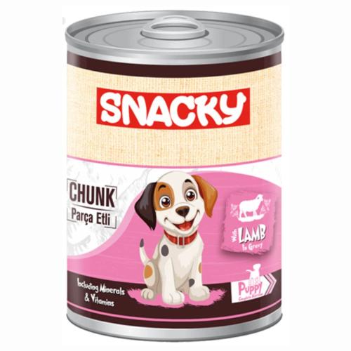 سناكي طعام رطب للجراء بقطع لحم ضأن 400 غرام