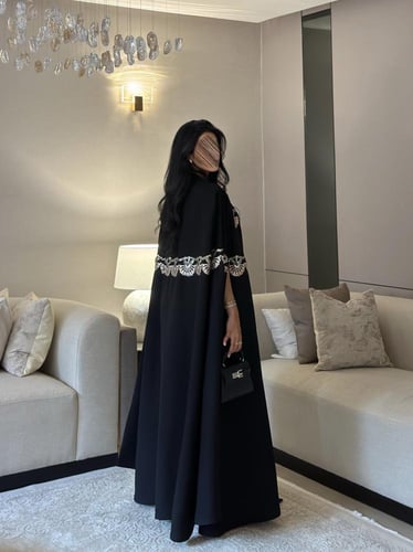 عباية كريب مع شك قصة قطرية ‏‎