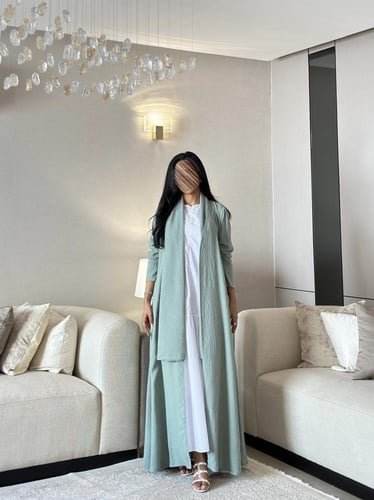 عباية لنن لون تيفاني كلوش ‏‎‏‎‏‎‏‎‏‎‏‎