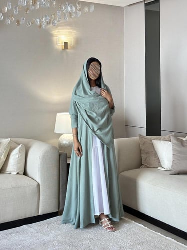 عباية لنن لون تيفاني كلوش ‏‎‏‎‏‎‏‎‏‎‏‎