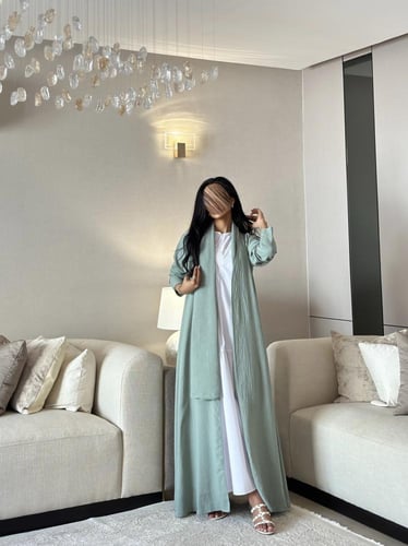 عباية لنن لون تيفاني كلوش ‏‎‏‎‏‎‏‎‏‎‏‎