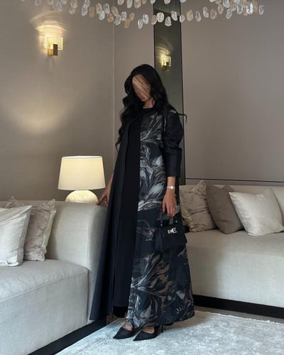 عباية تفتة تايواني مع اورجانزا مشجر بيج