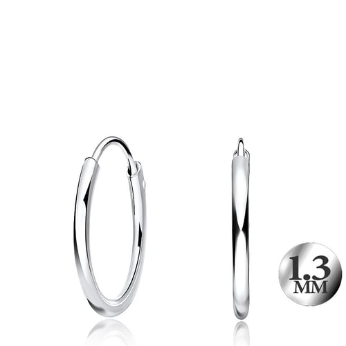 إيف حلق بيرسينغ للأذن - فضي دائري E001