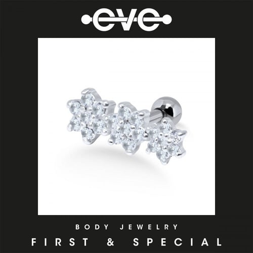 إيف حلق بيرسينغ للأذن أحادي - زهرة & أحجار EH06