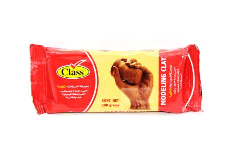 عجينة سيراميك بني 500 جرام كلاس .