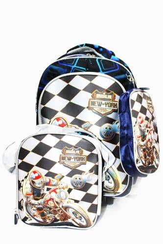 شنطة مدرسية 3 قطع ولادي .