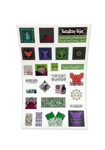 استيكرات اليوم الوطني 5 حبة .