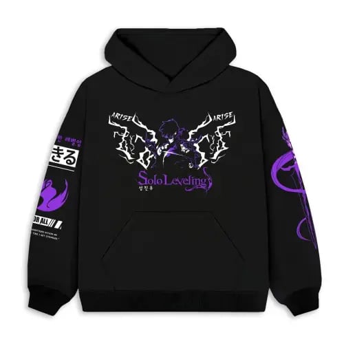 Solo Leveling Anime Hoodie - بلوفر أنمي سولو ليفلي...