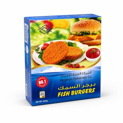 Breaded Fish Burger Carton