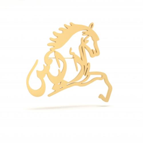 Horse brooch