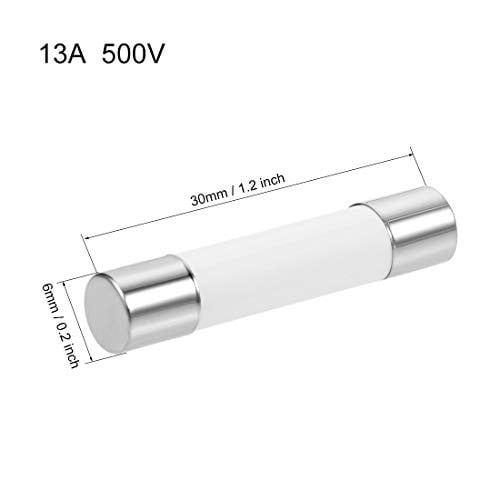 فيوز سيراميك كبير 13 امبير 6*30 CERAMIC FUSE