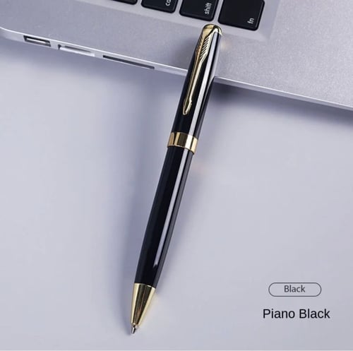 قلم فاخر أسود وذهبي , مع علبه أنيقة
