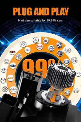 ليد LED سياره 240 واط حقيقي H7 K12