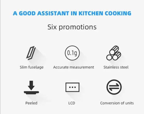 ميزان رقمي للغذاء ستانلس استيل يصل الى 10 كيلو كحد...