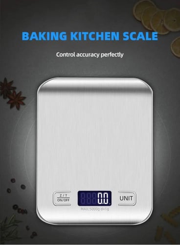 ميزان رقمي للغذاء ستانلس استيل يصل الى 10 كيلو كحد...