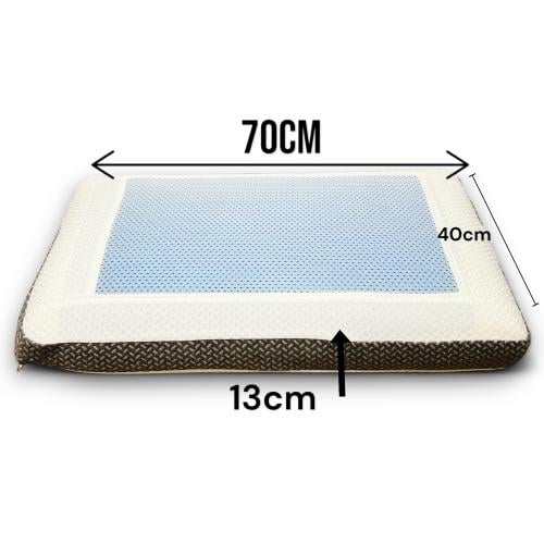 وسادة طبية ميموري فوم جل مقاس كبير كينج ارتفاع 13...