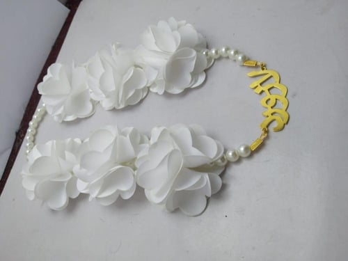 طوق ورد اطفال وسلسال وسوارة صدف