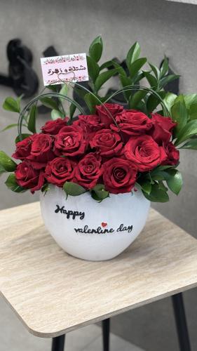 فازة ورد طبيعي