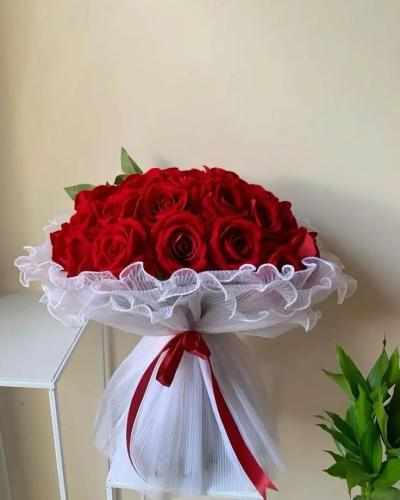 باقة ورد احمر