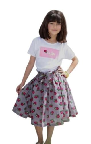 طقم تيشرت وتنوره شالكي