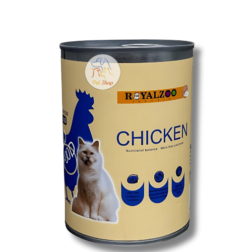 رويال زوو معلبات بنكهة الدجاج للقطط البالغة 400 ج