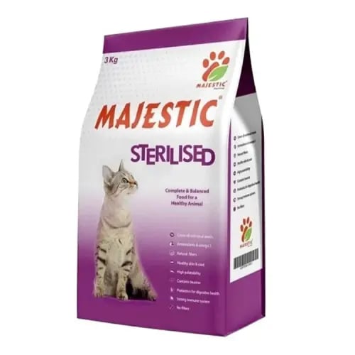 MAJESTIC sterilised cat3 KG اكل القطط المعقمة ماجس...