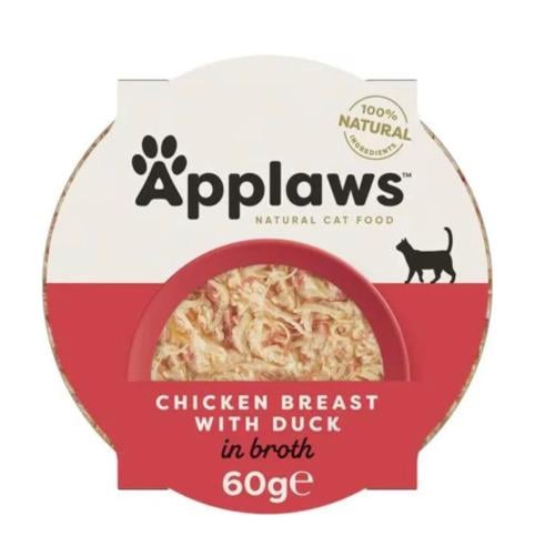 ابلاوز صحن طعام رطب للقطط دجاج مع البط 60