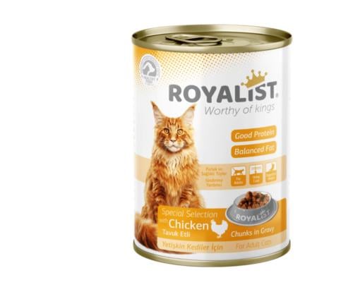 رويال ليست معلبات للقطط البالغة دجاج مع المرق 400g