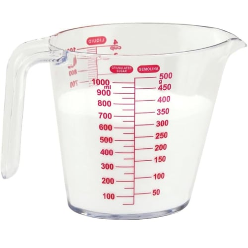 كوب شفاف للقياس بمقبض 1500 مل 1 قطعة