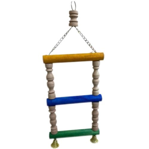 لعبة خشبية ثلاث ادوار بسلاسل معدنيه