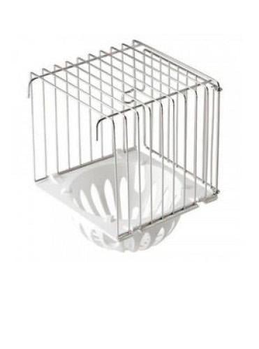 عش طيور خارجي حديد مع قاعدة بلاستيك لون اخضر من شر...