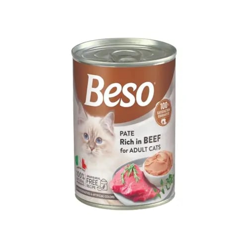 معلبات بيسو باللحم للقطط البالغة 400g