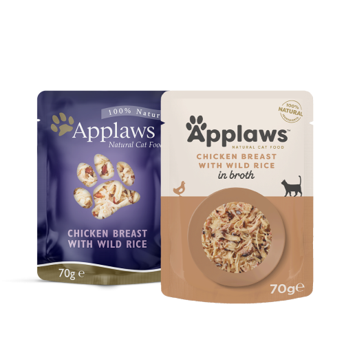 دجاج مع الأرز بالمرق 70 غ طعام رطب للقطط ابلاوز اظ...
