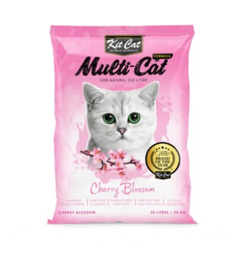 كت كات رمل مالتي كات زهر الكرز 20 كغ