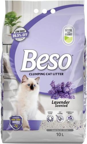 تراب بيسو برائحة الافندر 5 كيلو BESO CAT LITTER La...