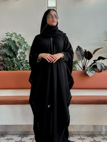 عباية نص بشت ذهبي - G0170