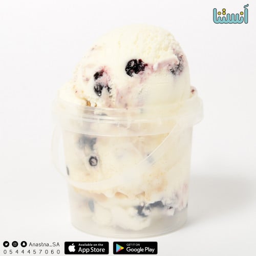 ايسكريم لبنية توت