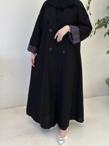 عباية نص كلوش كريب و كشمير