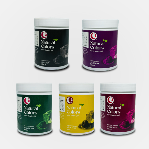 مجموعة الألوان الطبيعية مكونه من 5 ألوان / الحجم 1...