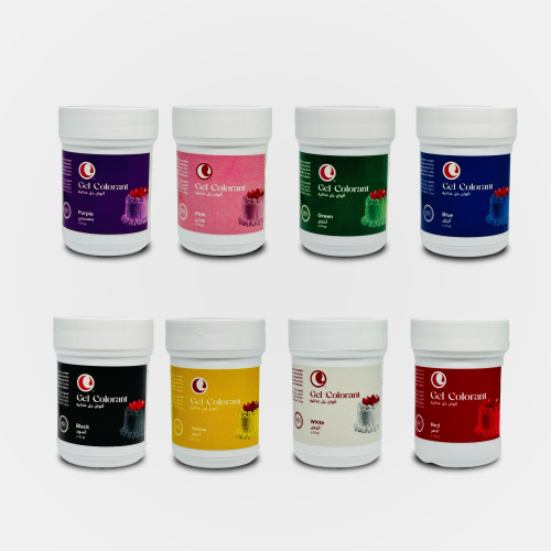 مجموعة ألوان الجل مكونة من 8 ألوان/ الحجم 30 جرام...