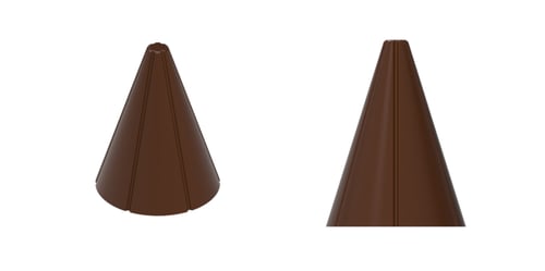 قالب شوكولاتة هرمي من MFS / مكون من 24 قطعة