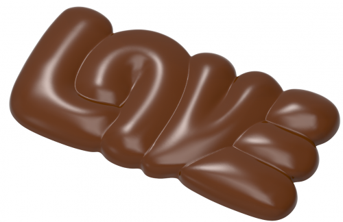 قالب شوكولاتة بار LOVE من MFS / مكون من 3 قطع